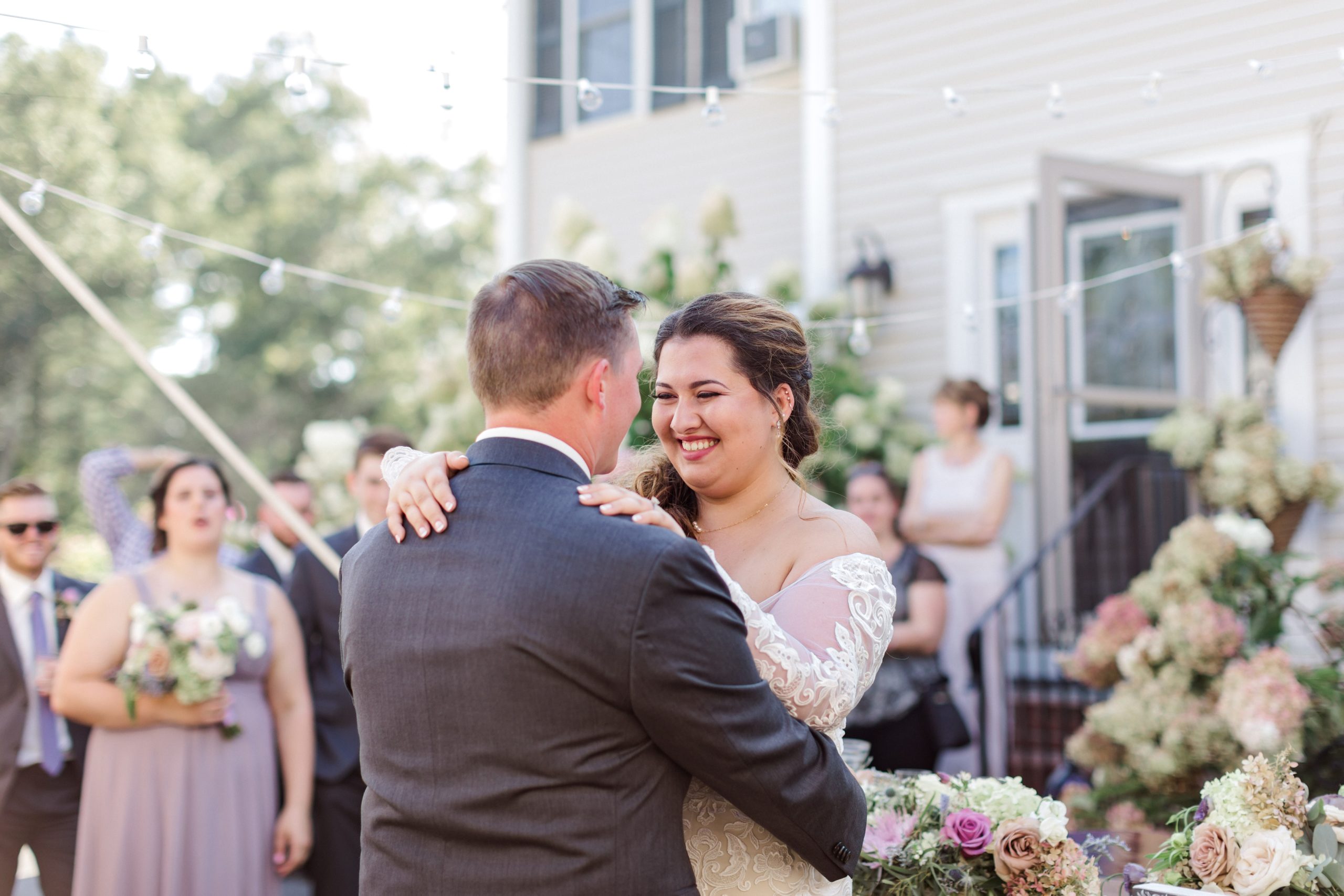 Backyard Wedding in Bridgewater Massachusetts