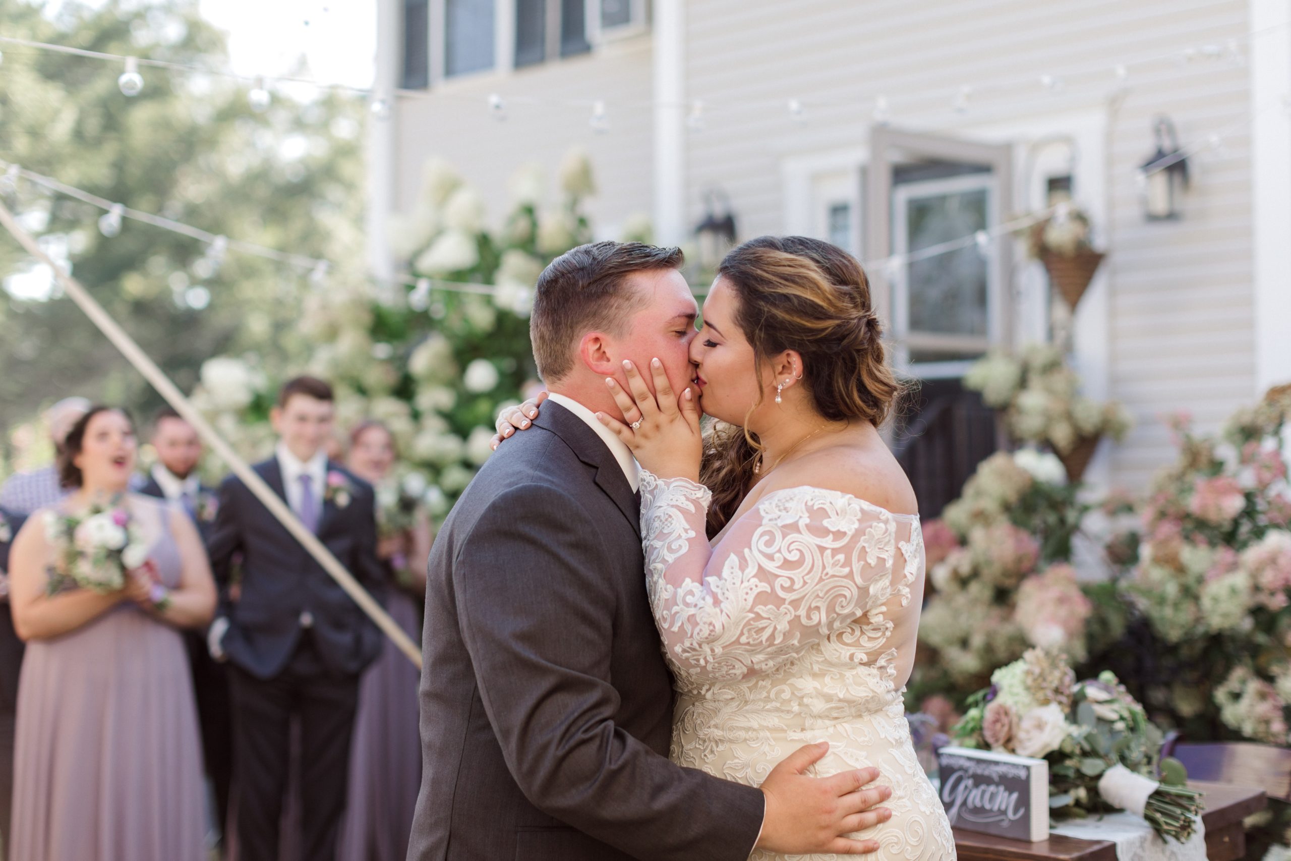 Backyard Wedding in Bridgewater Massachusetts