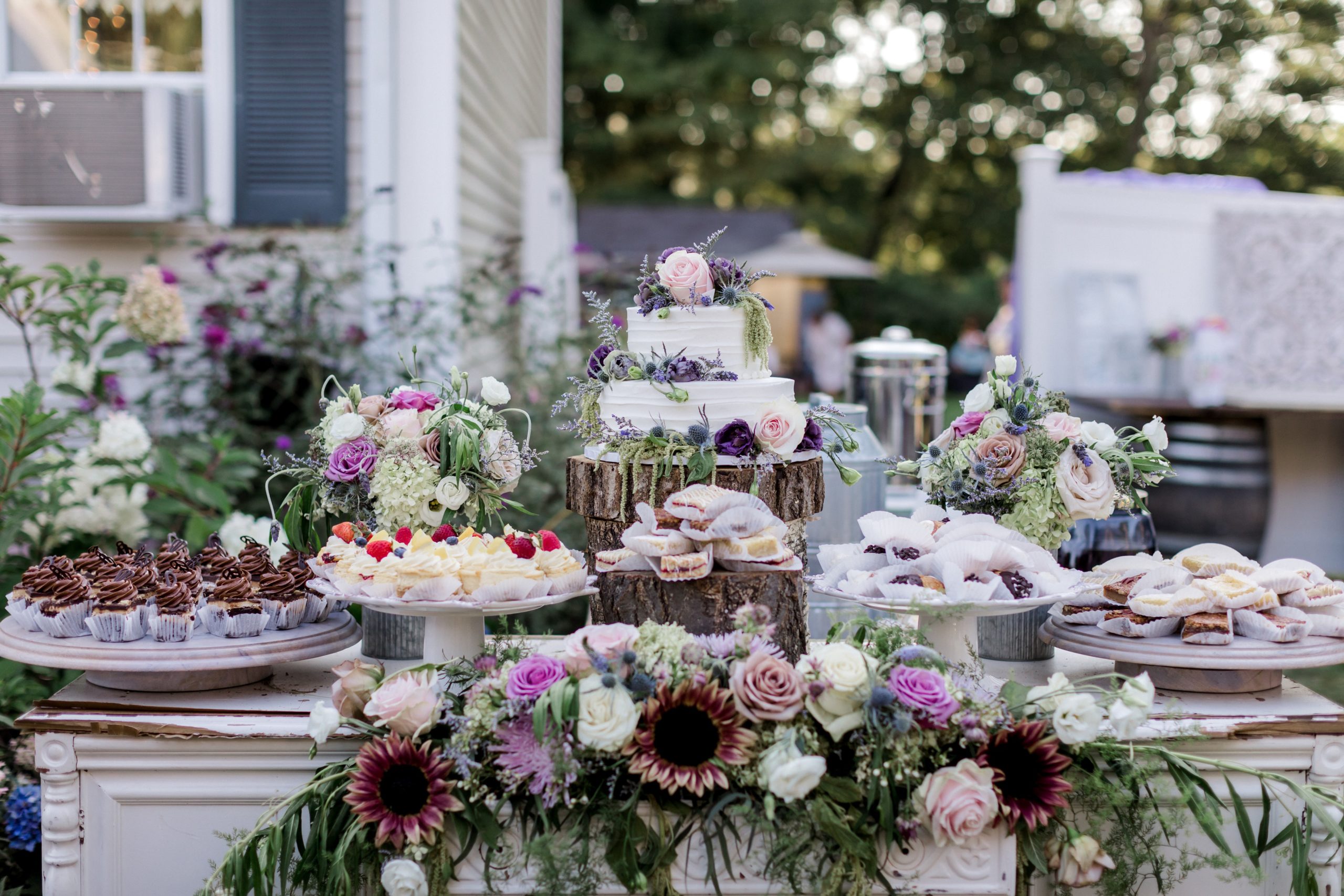 Backyard Wedding in Bridgewater Massachusetts