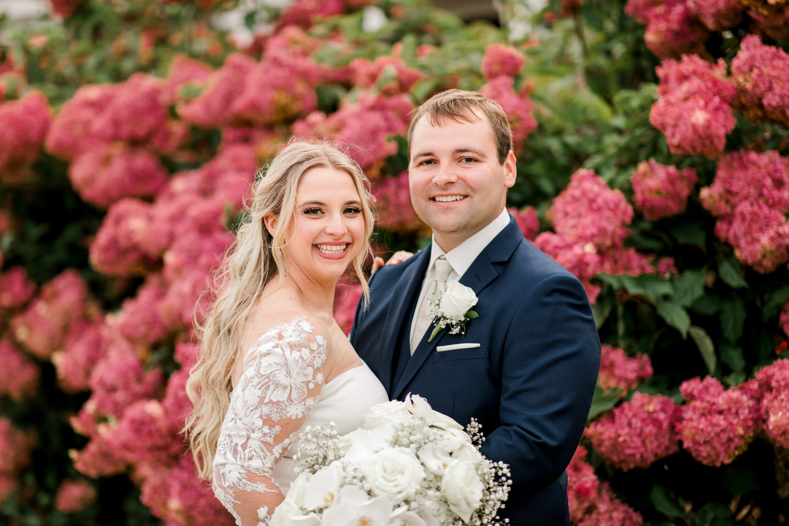 Bride and groom portrait at Old Saybrook Point Resort