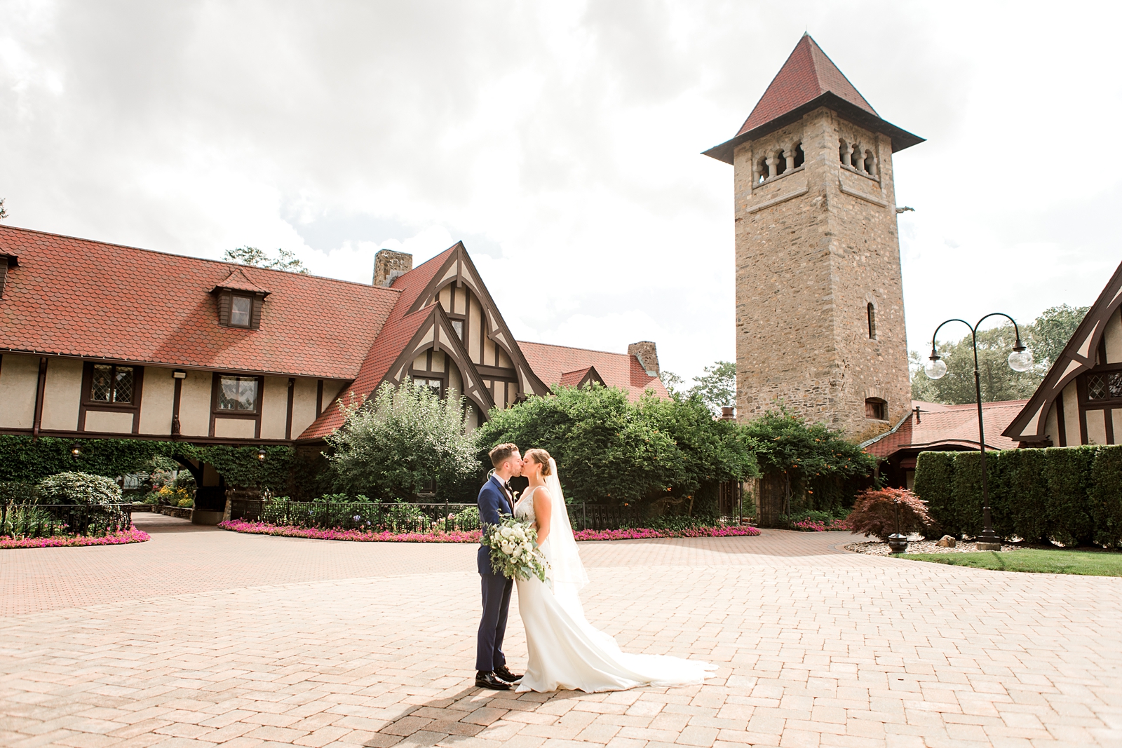 Wedding couple at Saint Clements Castle