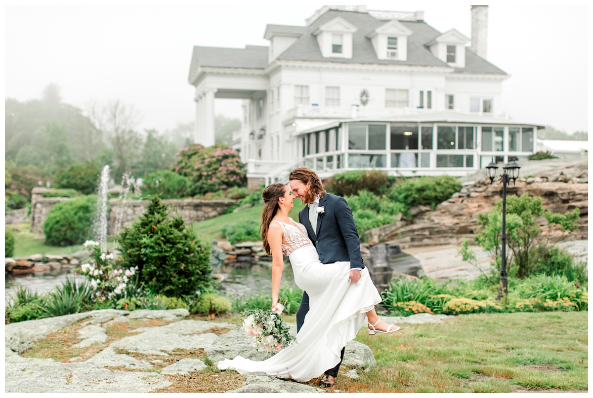 Spring wedding photos at Haley Mansion in Mystic CT